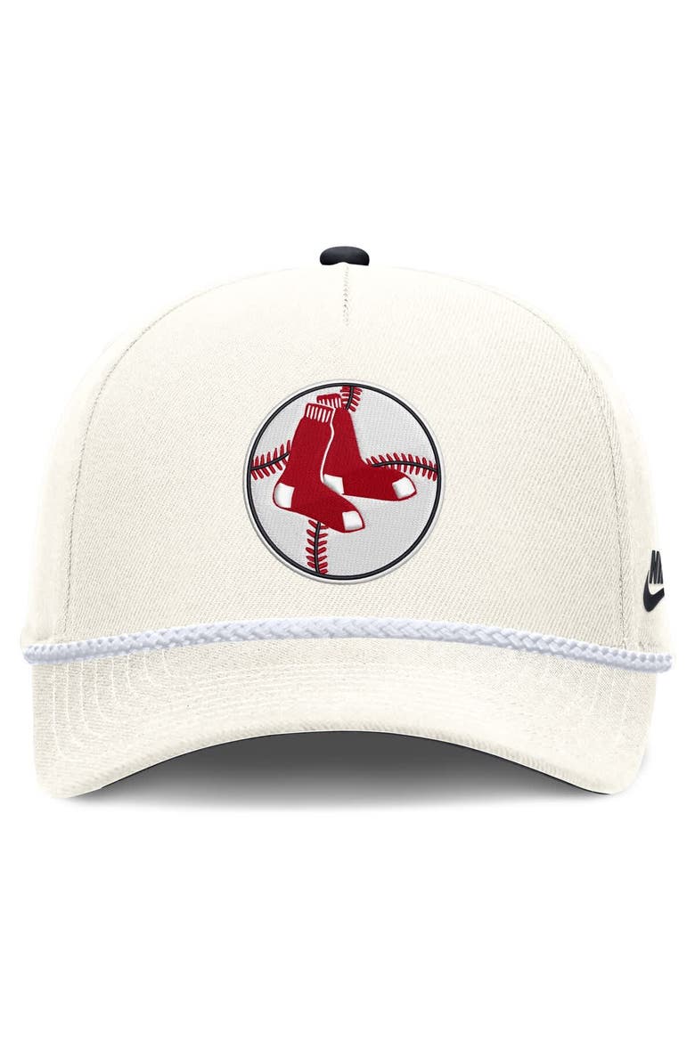 Men's Nike Cream Boston Red Sox Cooperstown Rise Adjustable Hat, Alternate, color, Cream