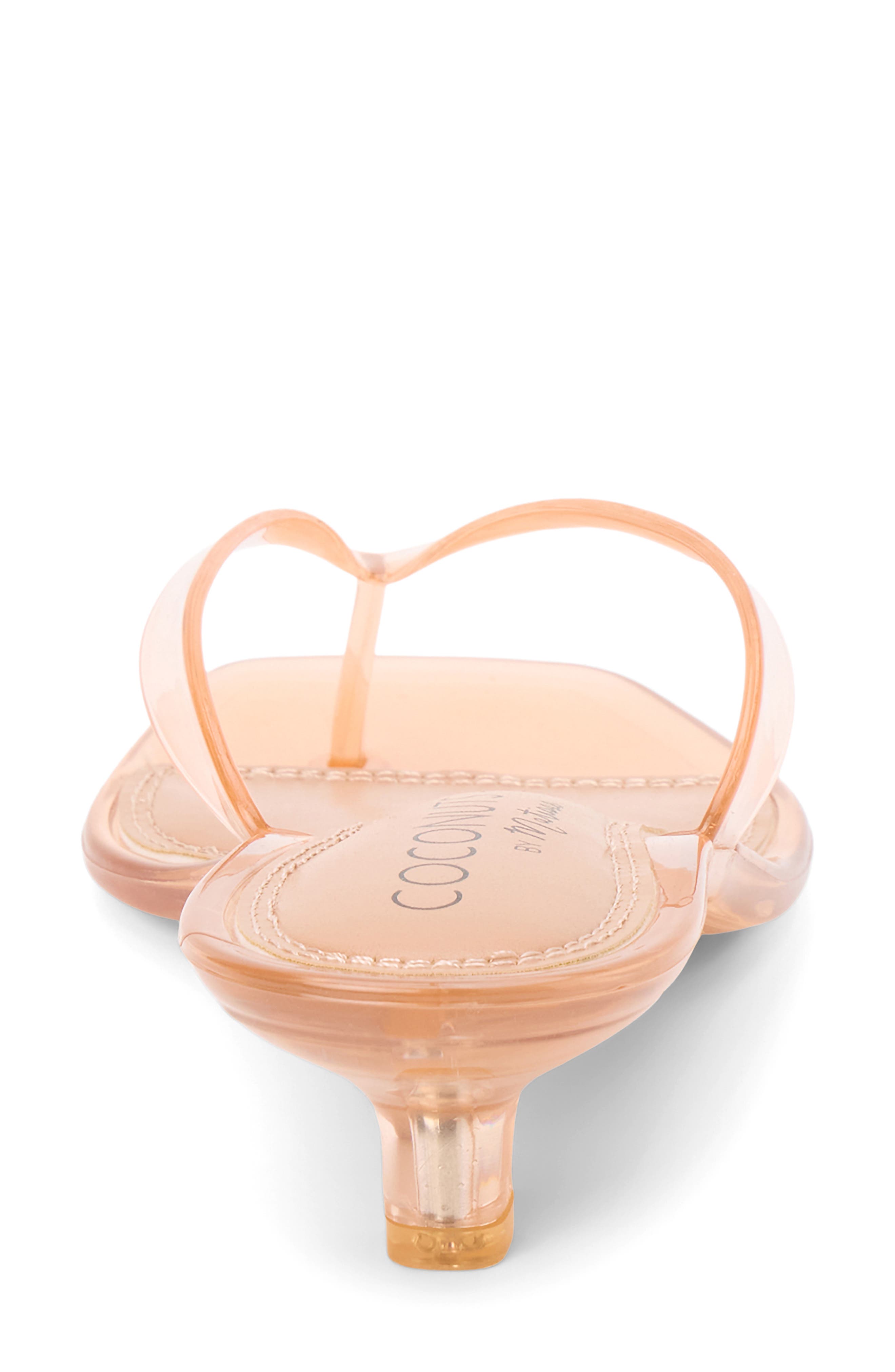 Margo Kitten Heel Flip Flop, Alternate, color, NATURAL