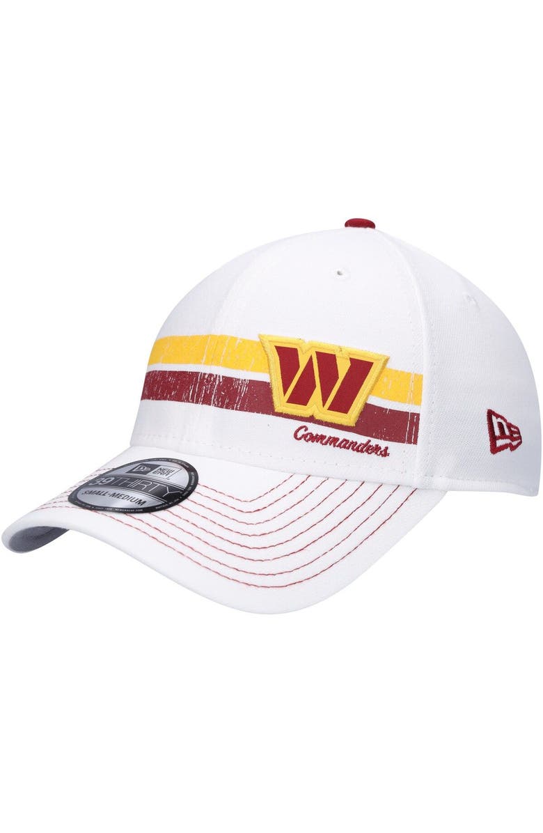 New Era Men's New Era White Washington Commanders Polar 39THIRTY Flex Hat, Main, color,