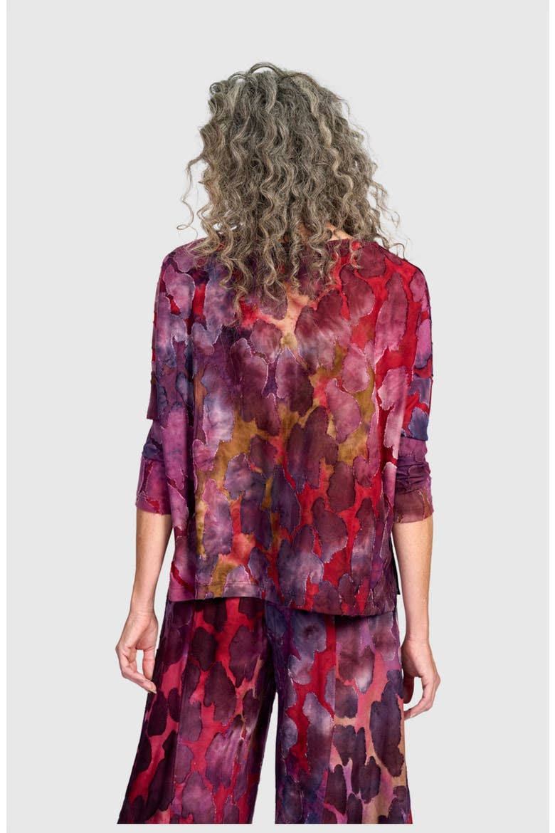 Tansy Boxy Top, Alternate, color, Wine