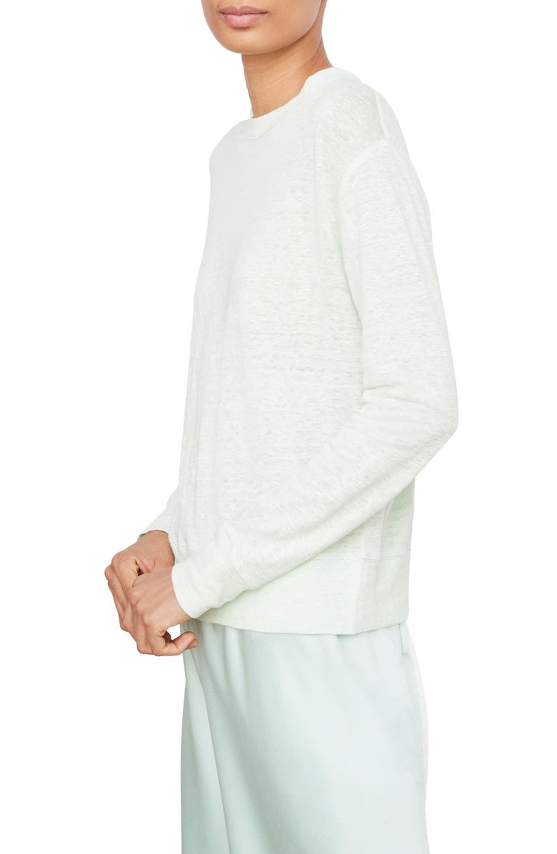 Vince Long Sleeve Linen T-Shirt, Alternate, color, 