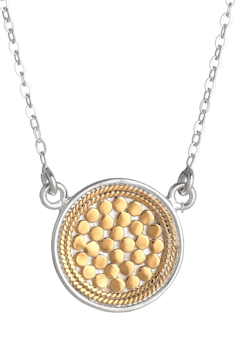 Anna Beck Gili Reversible Disc Pendant Necklace, Main, color,