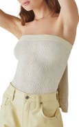 Free People Love Letter Jacquard Tube Top