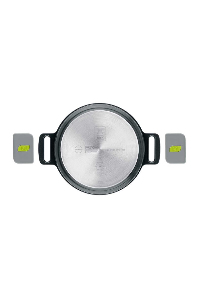 Life Ceramic Nonstick Sauté Pan w/Glass Lid, 12.5 Inch, 5.3 Quart, Alternate, color, Black