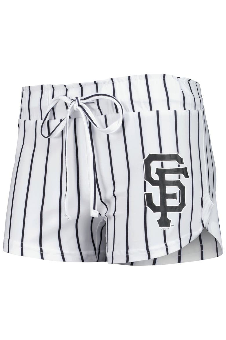Women's Concepts Sport White San Francisco Giants Reel Pinstripe Tank Top & Shorts Sleep Set, Alternate, color, White