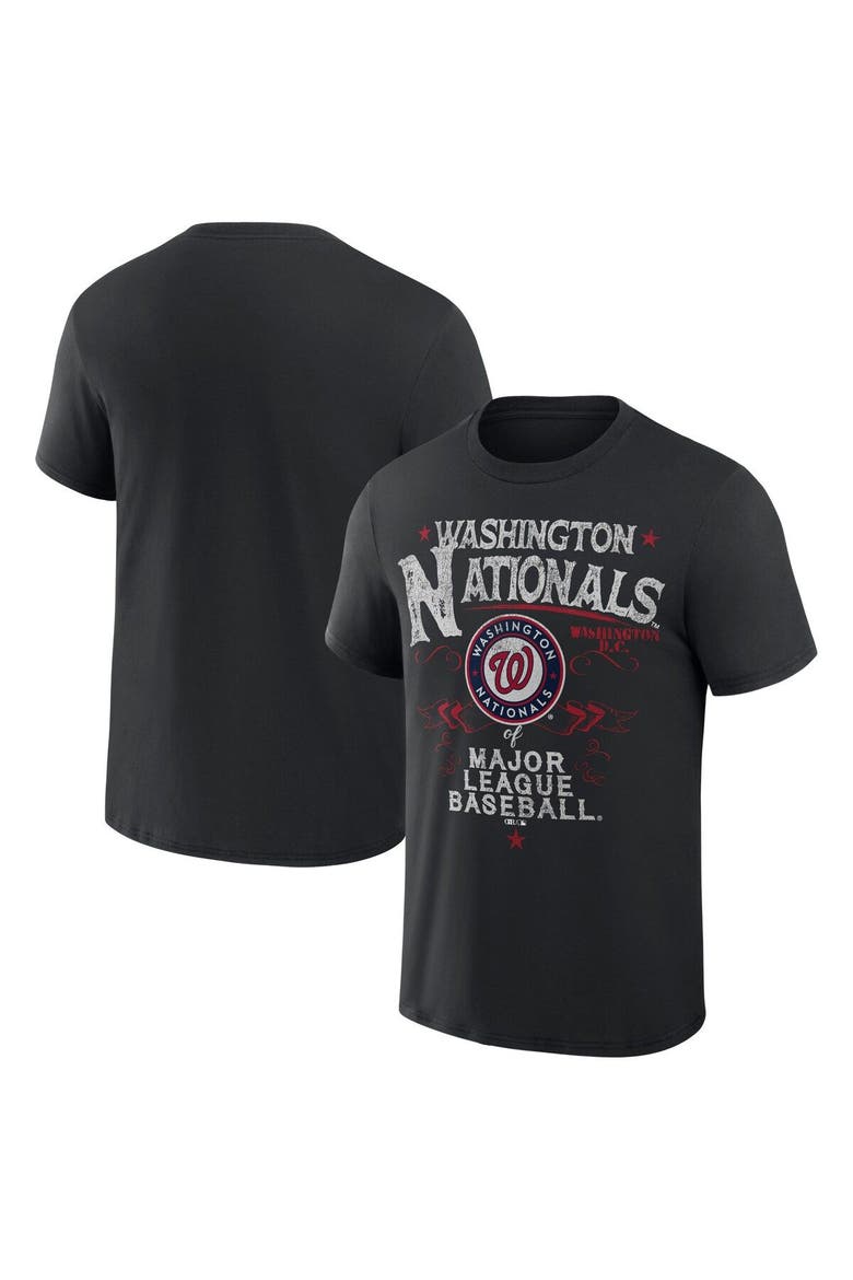 Men's Darius Rucker Collection by Fanatics  Black Washington Nationals Beach Splatter T-Shirt, Main, color, Black