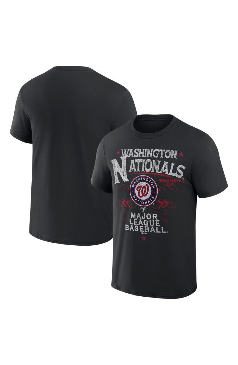 Darius Rucker Collection by Fanatics Men's Darius Rucker Collection by Fanatics Black Washington Nationals Beach Splatter T-Shirt, Main, color, Black
