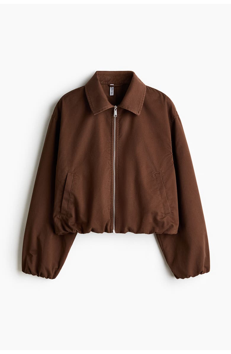 H&M Blouson Jacket, Main, color, Dark Brown