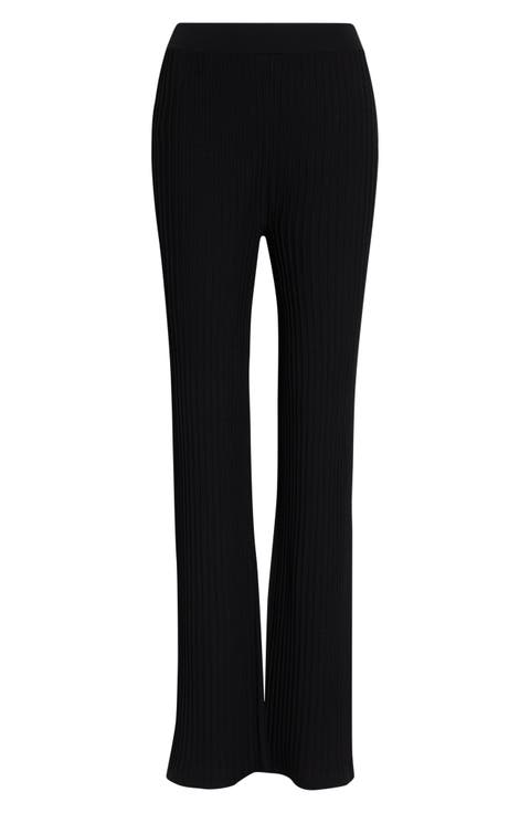 Pure Bello Rib Kick Flare Pants