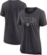 Nike Women's Nike Charcoal Las Vegas Raiders Vintage Graphic Tri-Blend Scoop Neck T-Shirt
