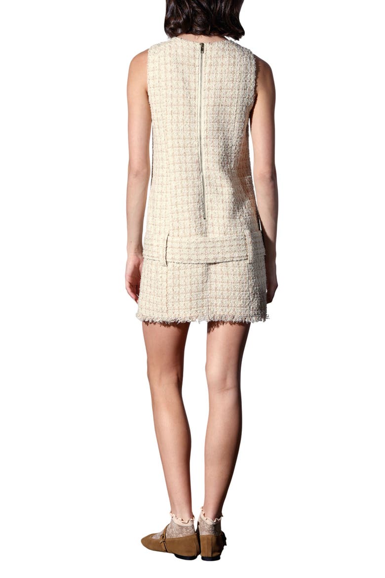 Vanna Tweed Shift Dress, Alternate, color, SAHARA TWEED