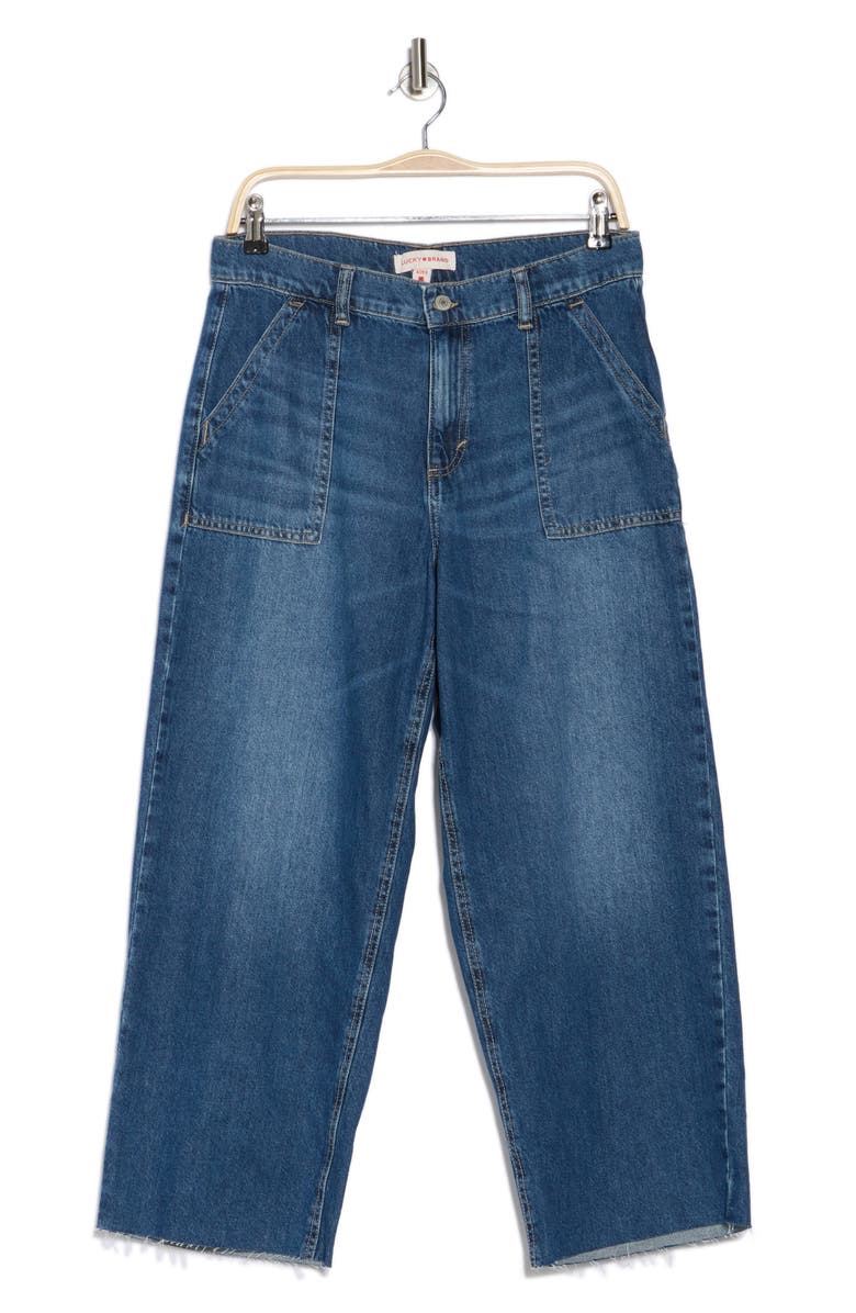 Lucky Brand Crop Utility Jeans, Main, color, Wickmond Cut
