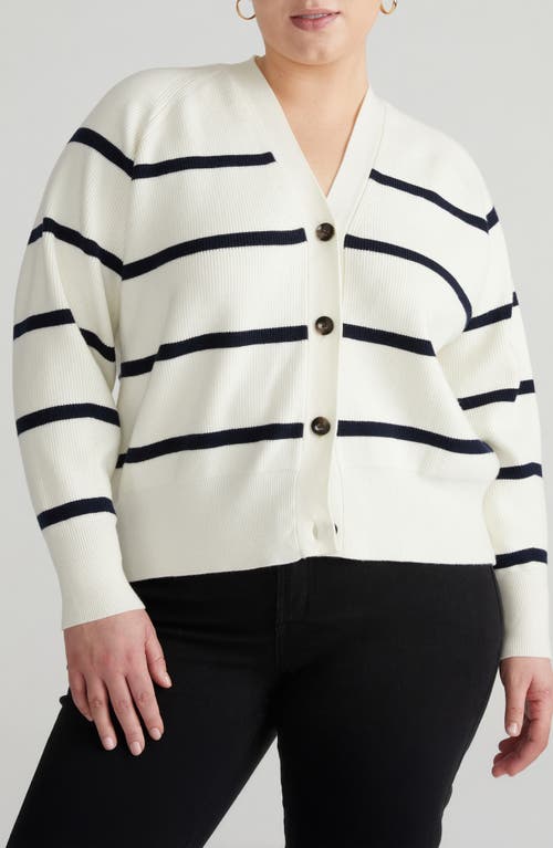 Universal Standard Rib Cardigan In Neutral