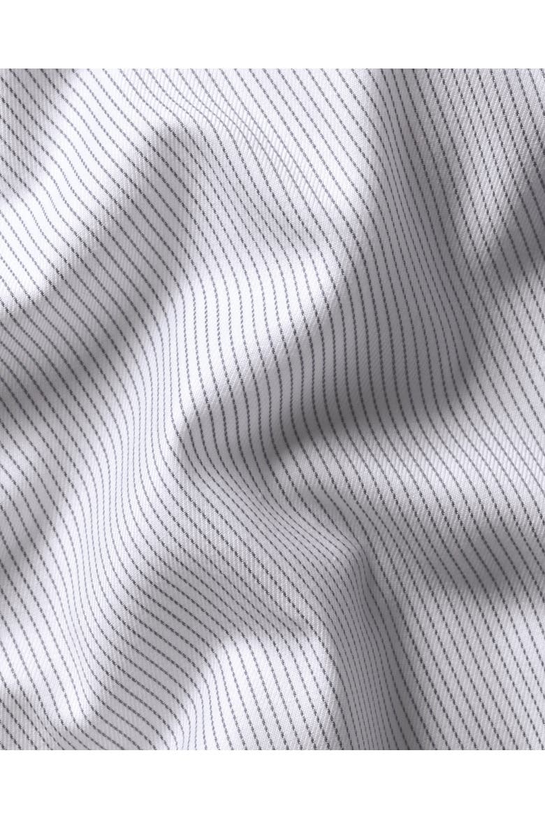 Non-Iron Twill Stripe Shirt, Alternate, color, White