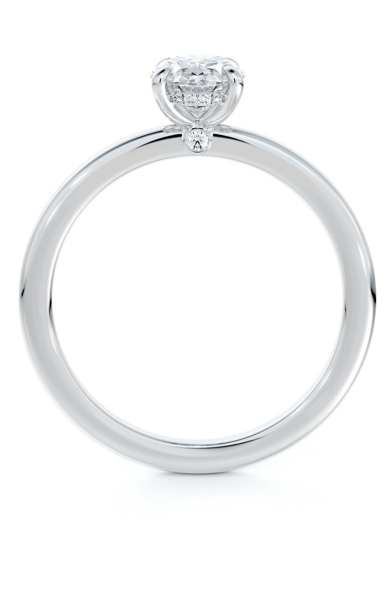 De Beers Forevermark x Micaela Simply Solitaire Oval Engagement Ring, Alternate, color, 