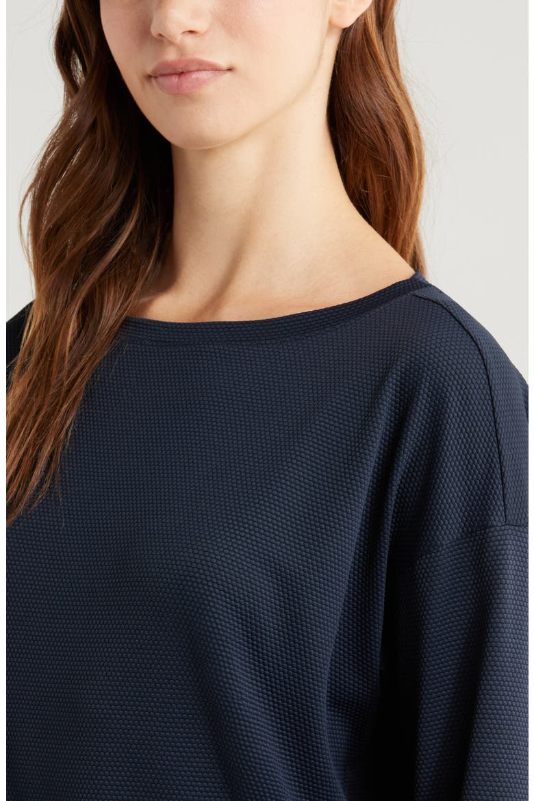 Textured Equilibrium Long Sleeve T-Shirt, Alternate, color, NAVY SAPPHIRE