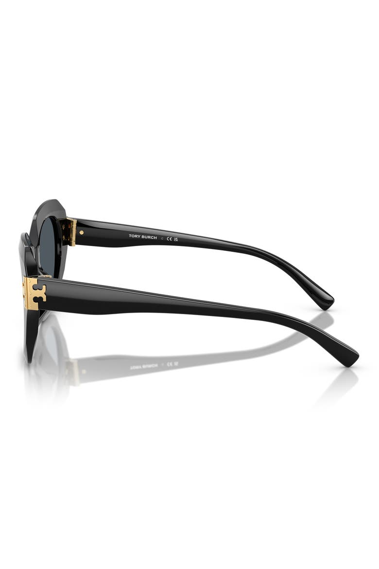 51mm Cat Eye Sunglasses, Alternate, color, BLACK