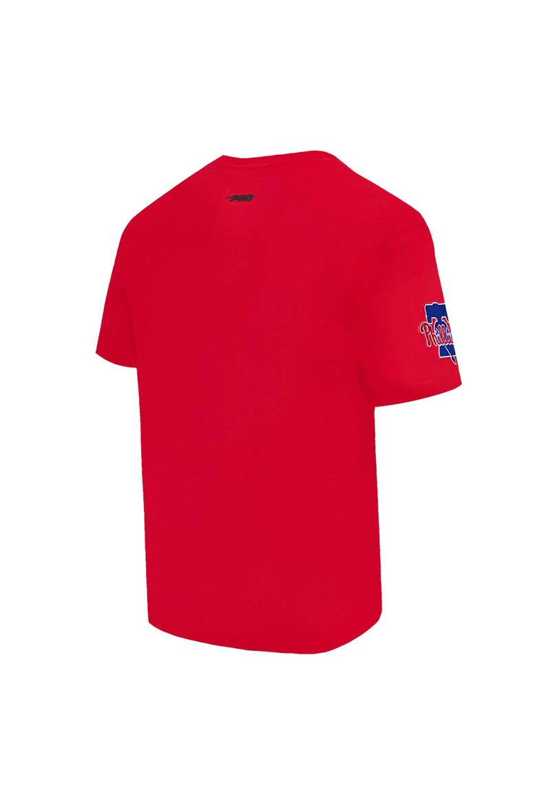 Men's Pro Standard Red Philadelphia Phillies Turn It Up Dropped Shoulder T-Shirt, Alternate, color, Red