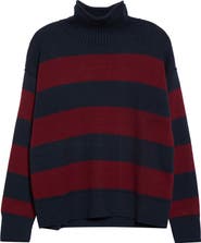 Marine Layer Maggie Rollneck Striped Sweater