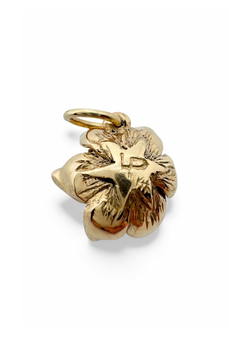 Leslie Paige Magnolia Charm, Alternate, color, Gold
