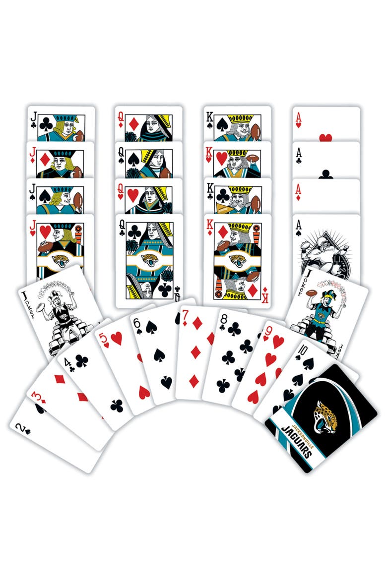 Jacksonville Jaguars Playing Cards, Alternate, color, Multicolor