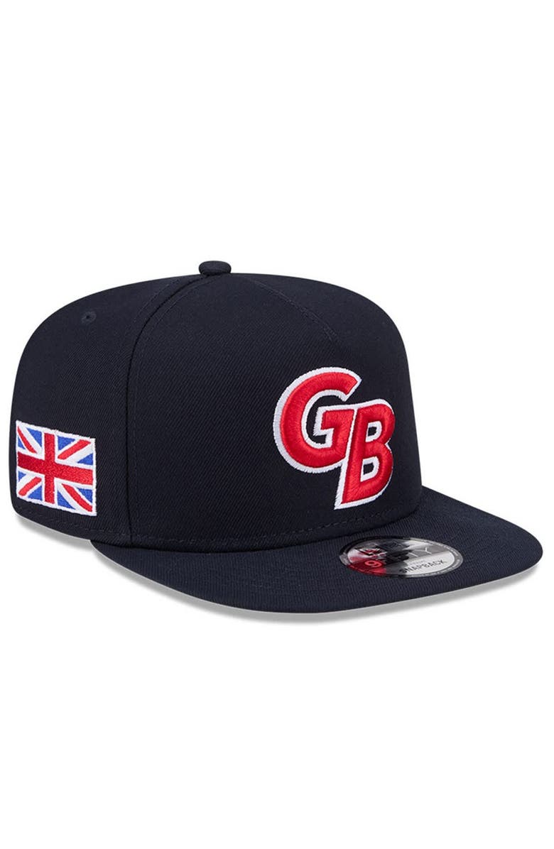New Era Men's New Era  Navy Great Britain Baseball 2026 World Baseball Classic 9FIFTY A-Frame Snapback Hat, Main, color, Navy