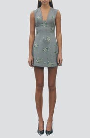MAUDE CLUB Violette Embroidered Minidress