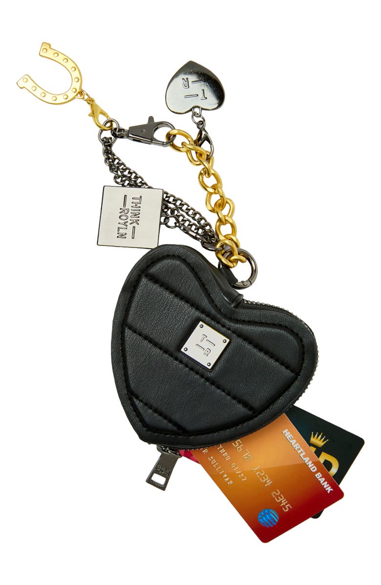 THINK ROYLN Love Charm Keychain, Alternate, color, Pearl Black