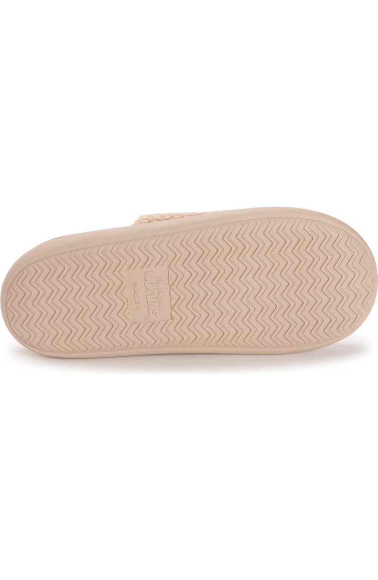 MUK LUKS Marsai Faux Shearling Slipper, Alternate, color, Wheat Knit