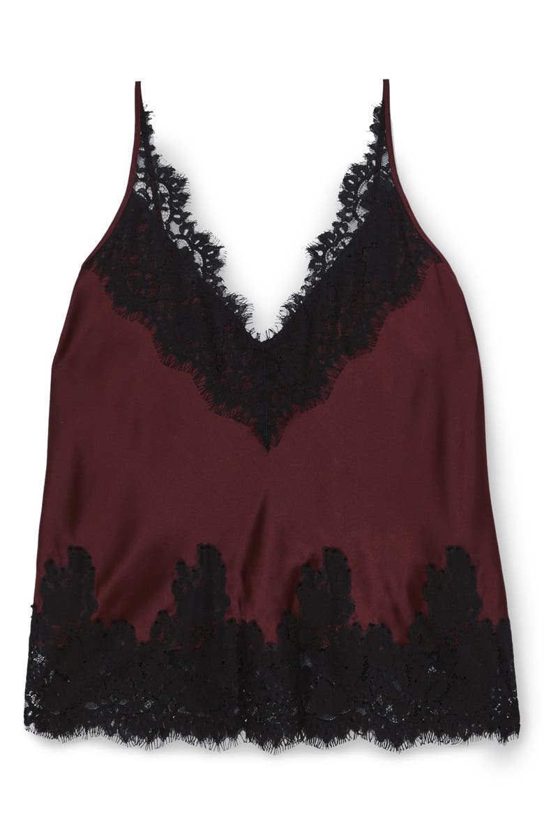 Reiss Rowan Silk Camisole, Alternate, color, Burgundy