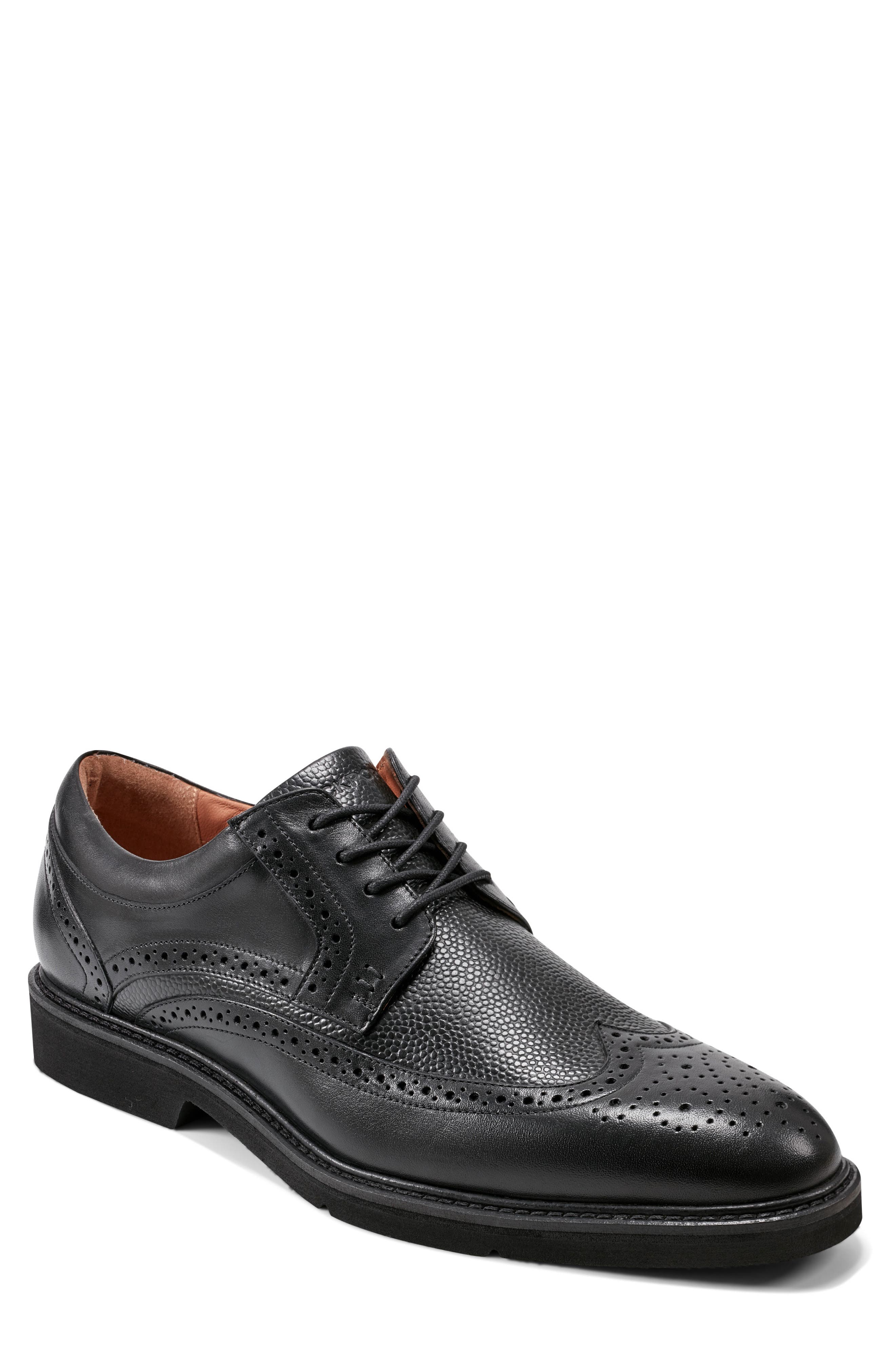 Rockport Fallo Wingtip Derby, Main, color, Black