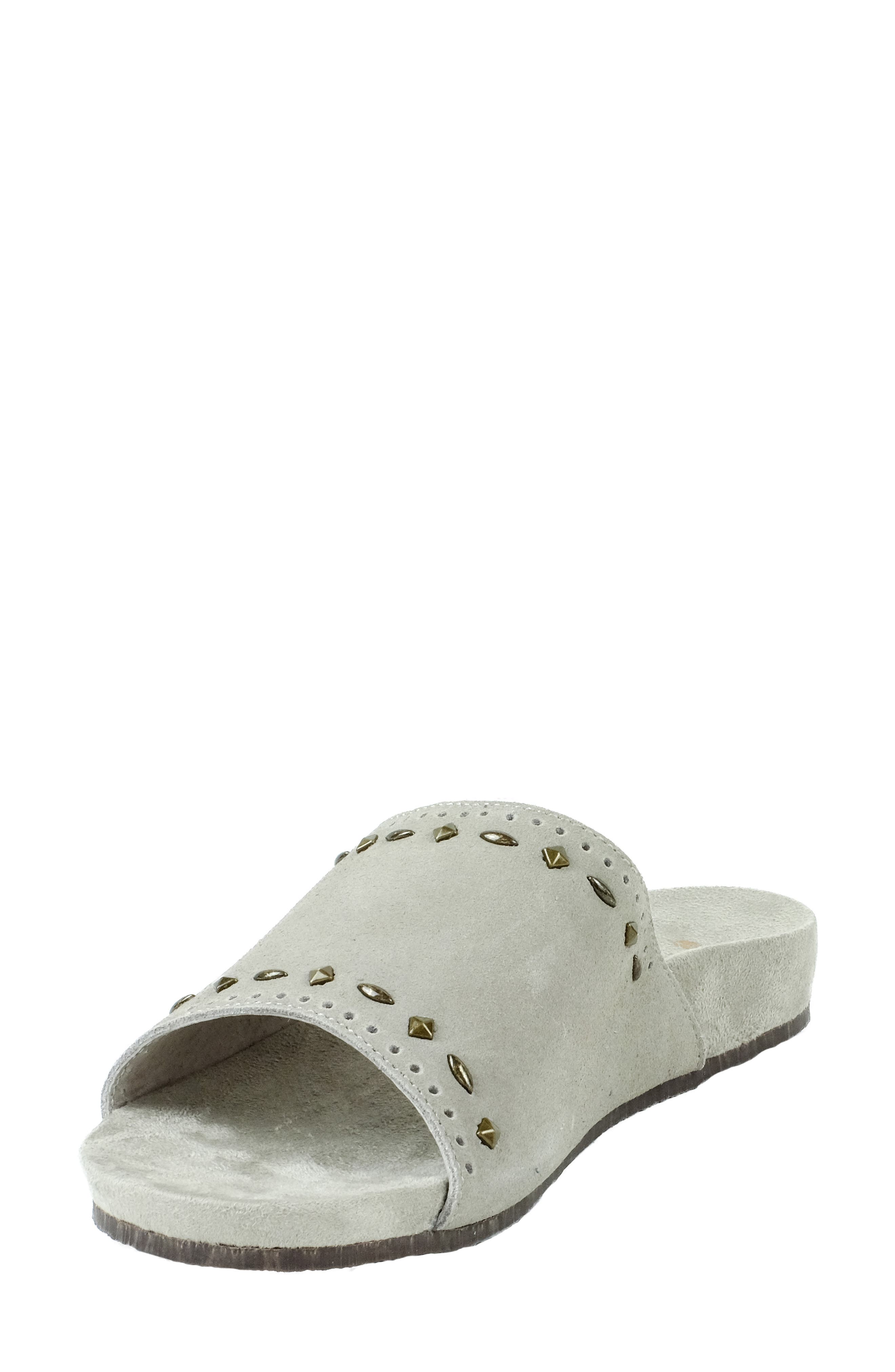 Sofia Stud Orthotic Slide Sandal, Alternate, color, SAND