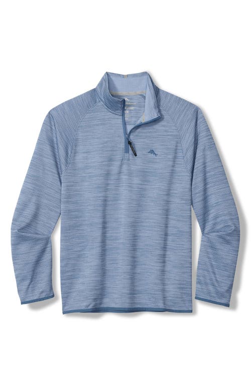Tommy Bahama Palm Pro Islandzone® Performance Half Zip Pullover In Blue
