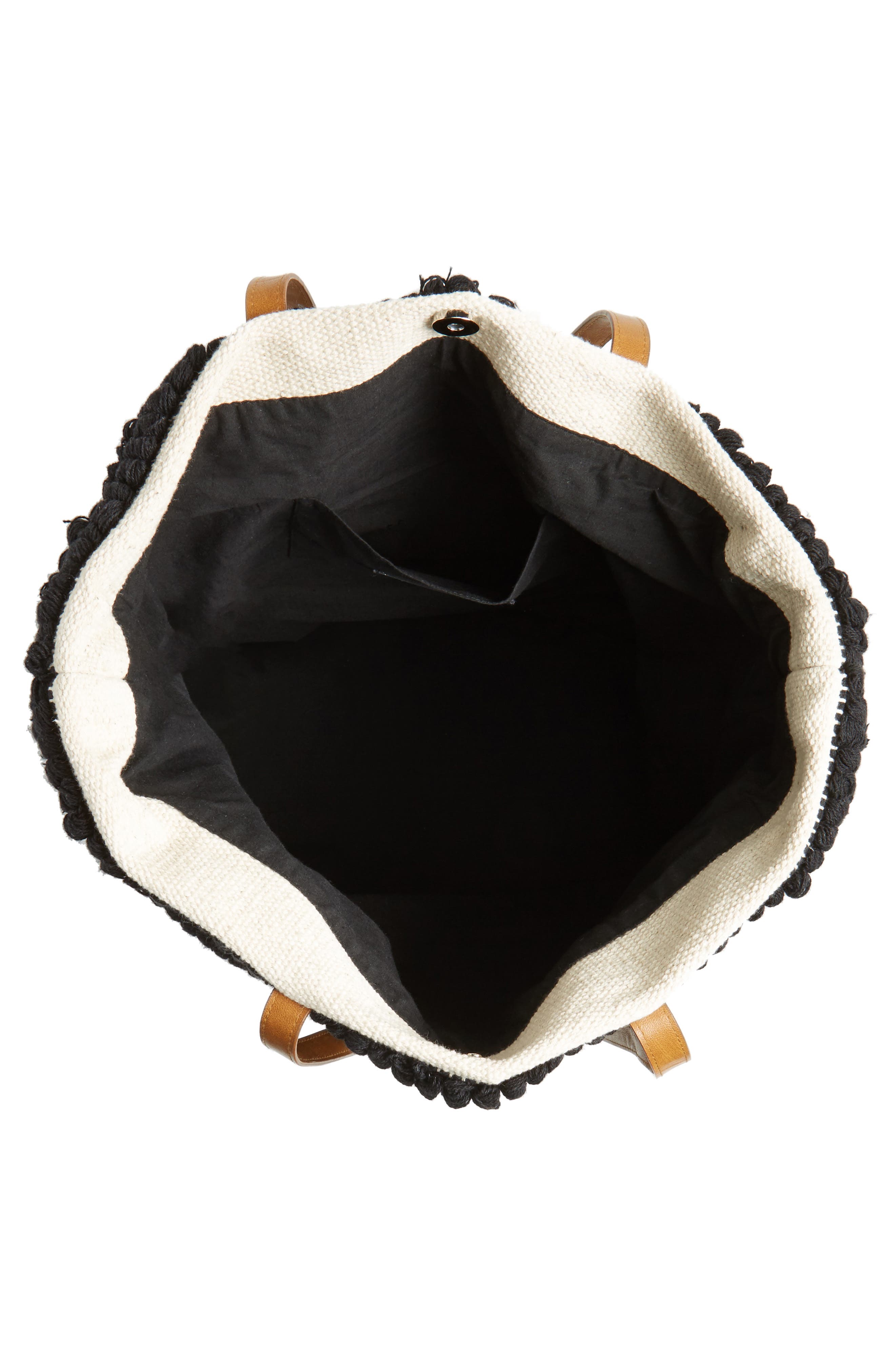 Sole Society Woven Bottom Tote, Alternate, color, 