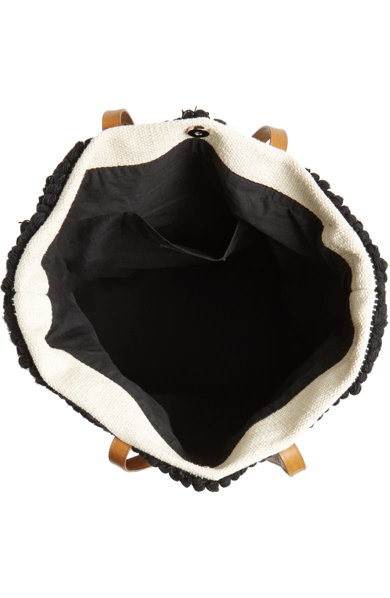 Sole Society Woven Bottom Tote, Alternate, color,