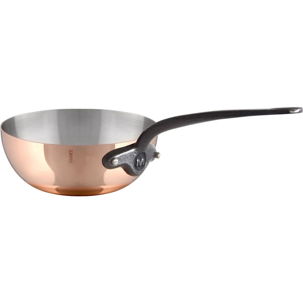 Mauviel M'150 Ci Curved Splayed Saute Pan, 8.3 Inch In Copper
