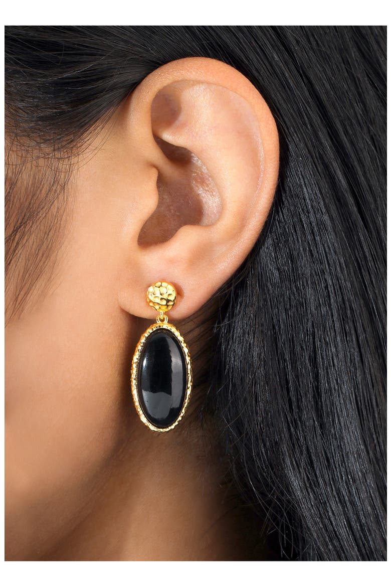 Drop Earrings, Alternate, color, BLACK