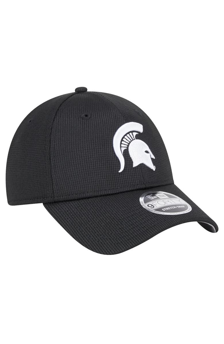 New Era Men's New Era Black Michigan State Spartans Pivot 9FORTY Stretch-Snap Adjustable Hat, Alternate, color, 