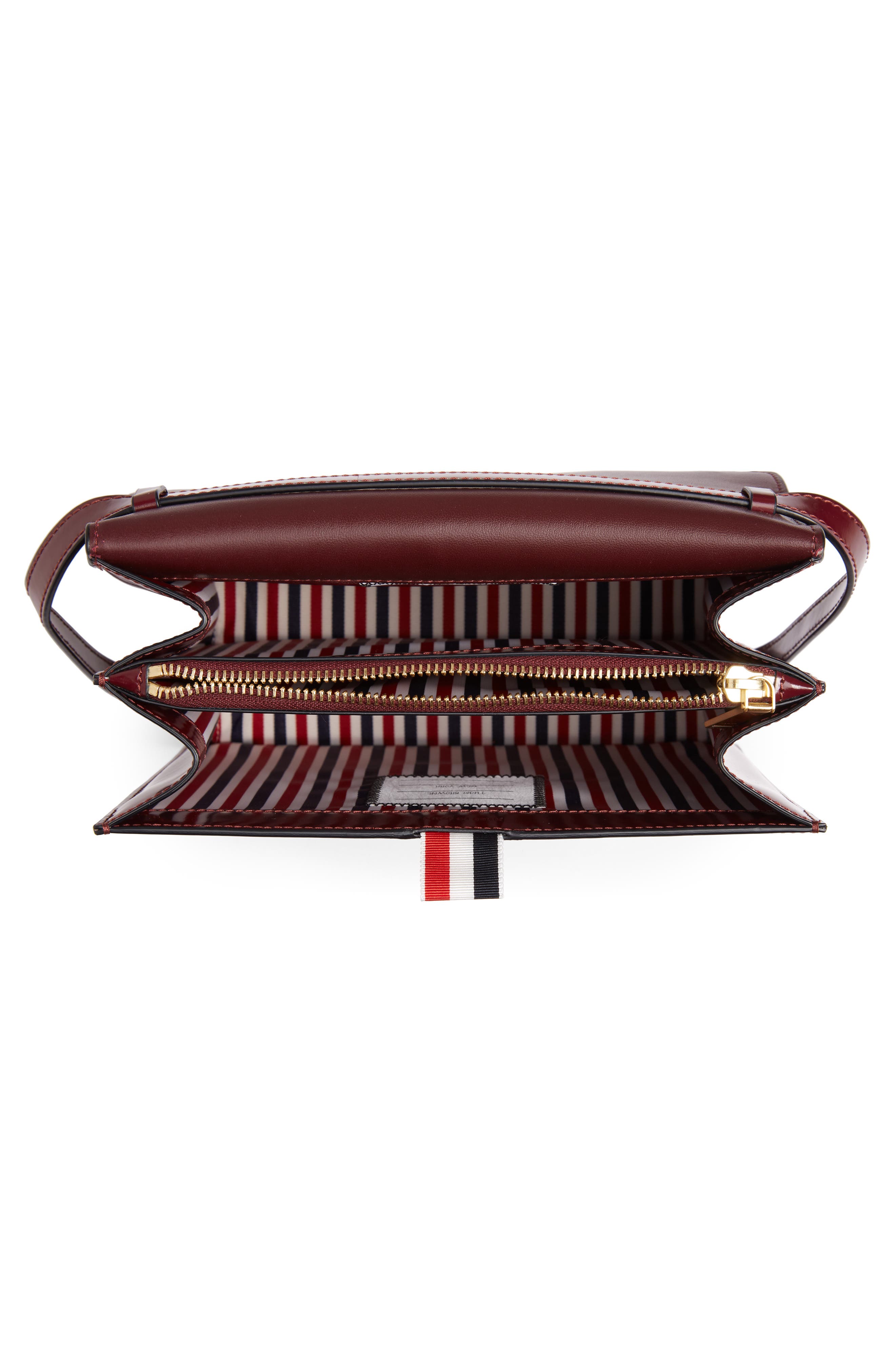 Thom Browne Mini Mrs. Thom Leather Crossbody Bag, Alternate, color, 