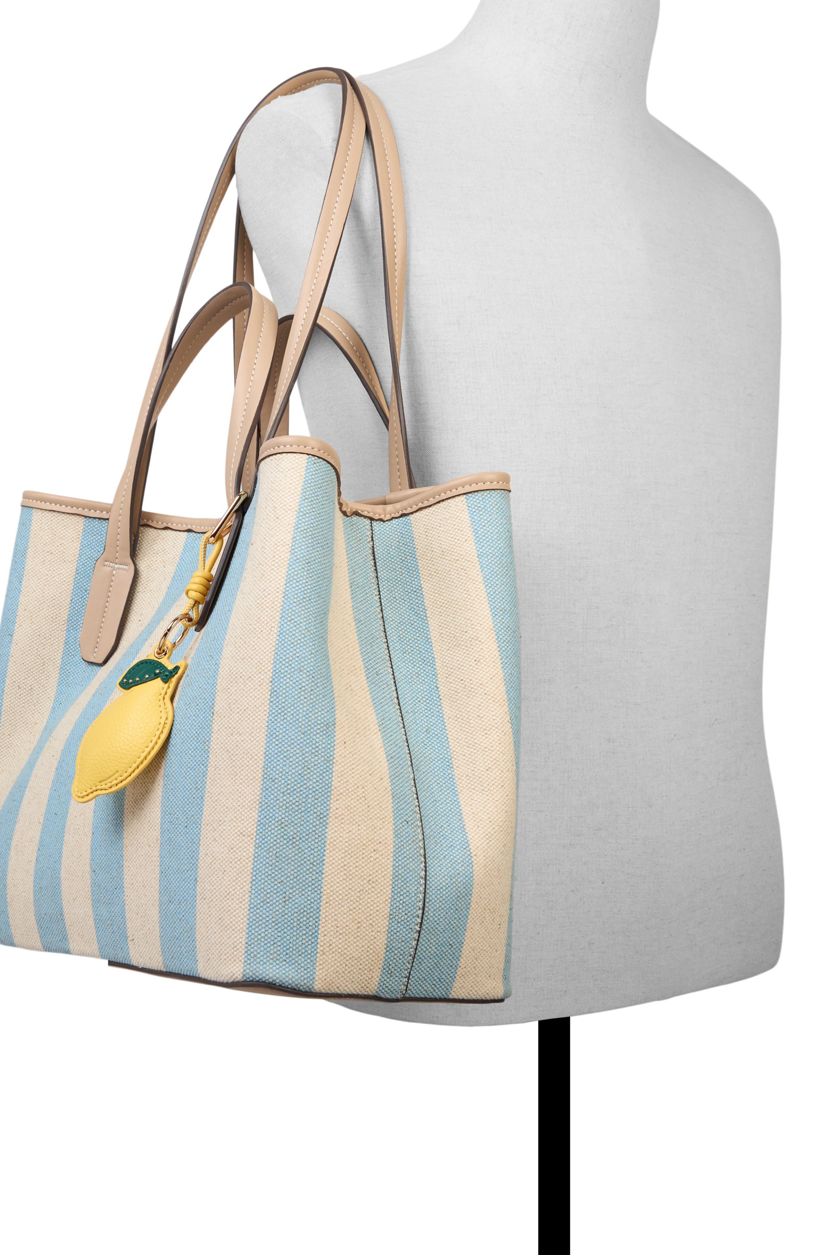 ALDO Summer Canvas Tote, Alternate, color, Light Blue