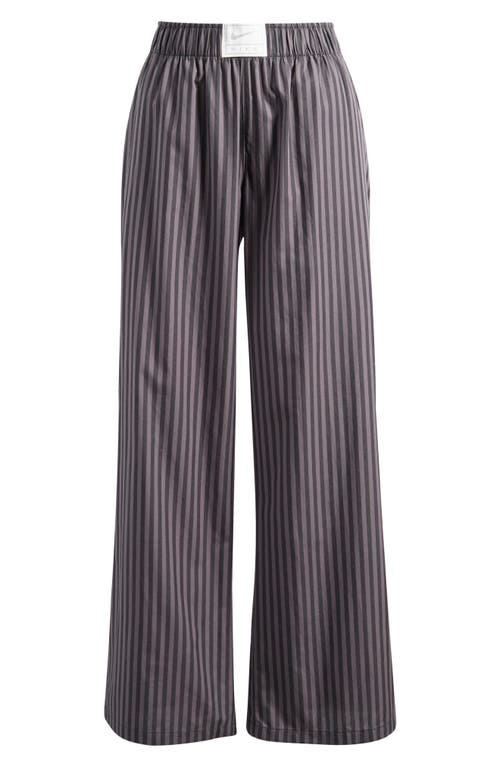 Nike Sportswear Stripe Poplin Pants In Blue