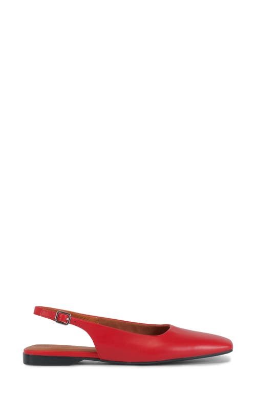 Shop Vagabond Shoemakers Delia Slingback Flat In Bright Red