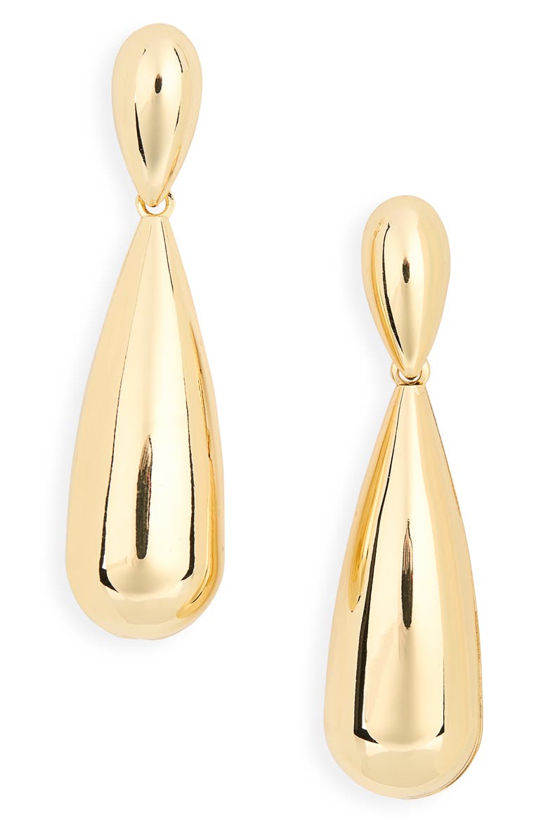 Tear Statement Drop Earrings, Main, color, GOLD