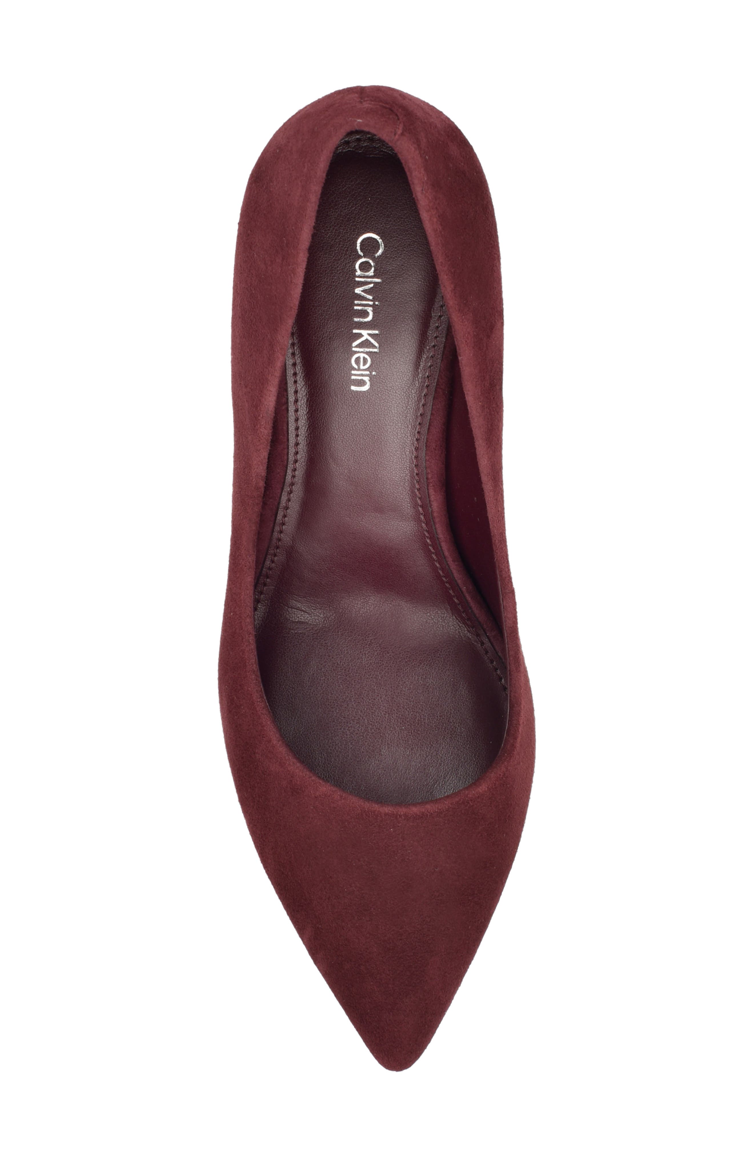 Gayle Pump, Alternate, color, DARK RED