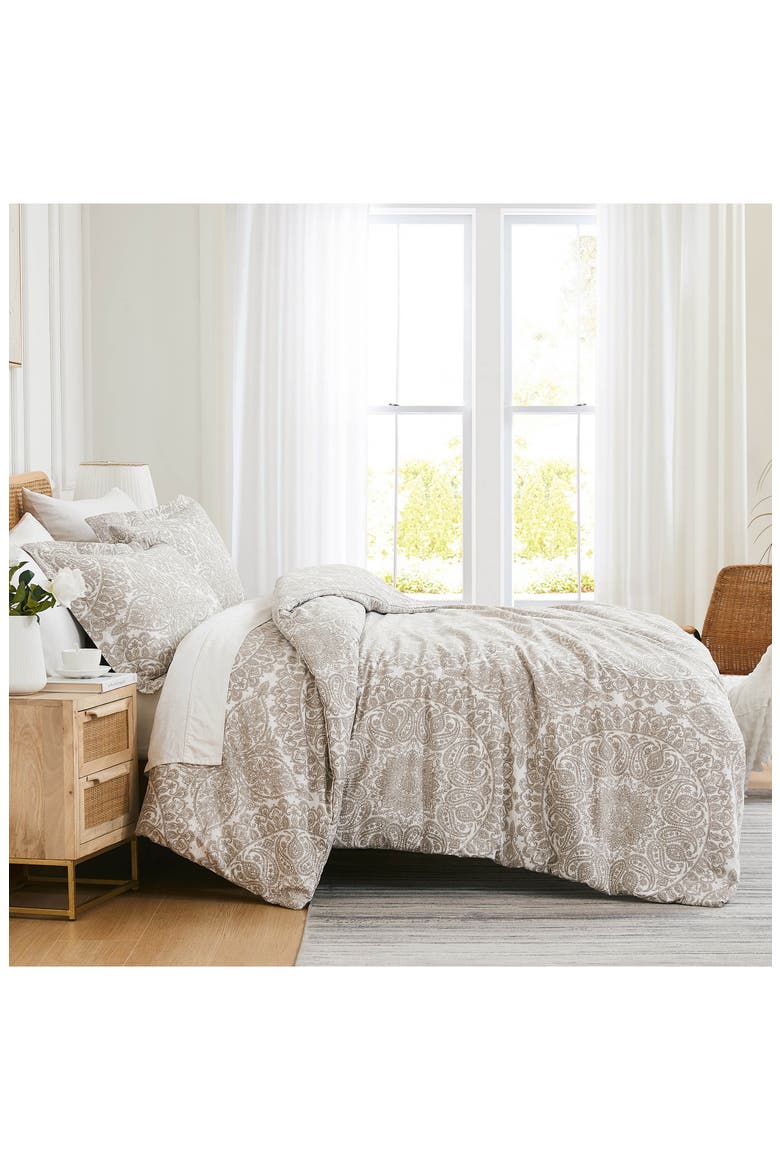 Ashanti Duvet Cover Set, Alternate, color, BONE