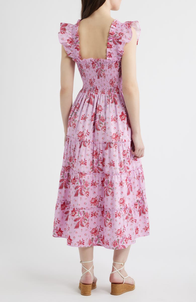 Hill House Home The Ellie Nap Midi Dress, Alternate, color, Delft Bouquet Pink
