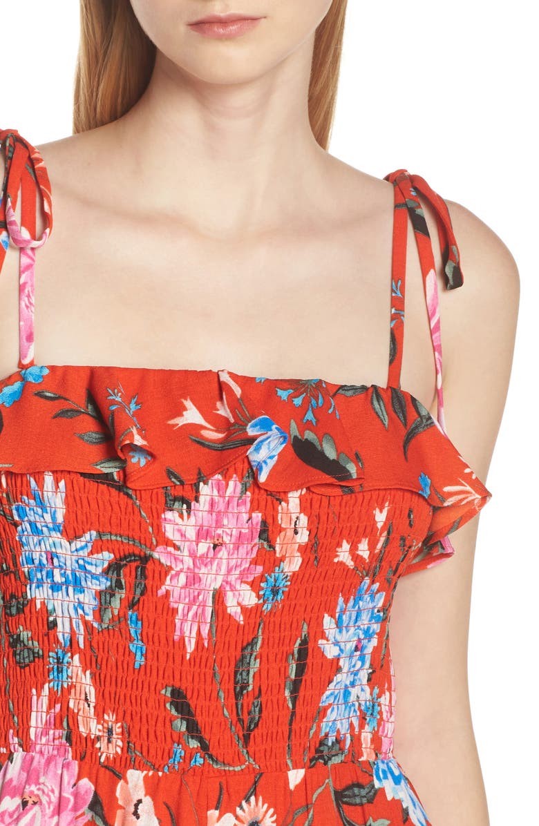 Ali & Jay Sangria Strapless Jumpsuit, Alternate, color, 