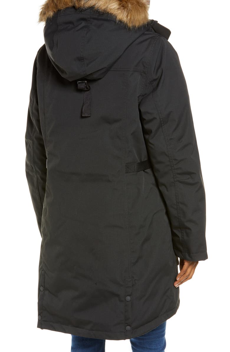 L.L.Bean Maine Mountain 650 Fill Power Down Parka with Removable Faux Fur Trim, Alternate, color, 