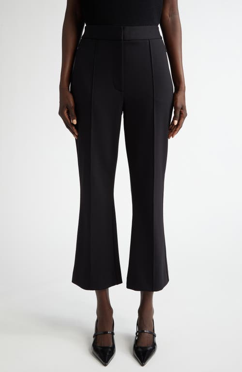 St. John Collection Double Knit Flare Pants in Black 