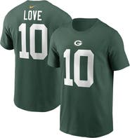 Nike Men's Nike Jordan Love Green Green Bay Packers Player Name & Number T-Shirt